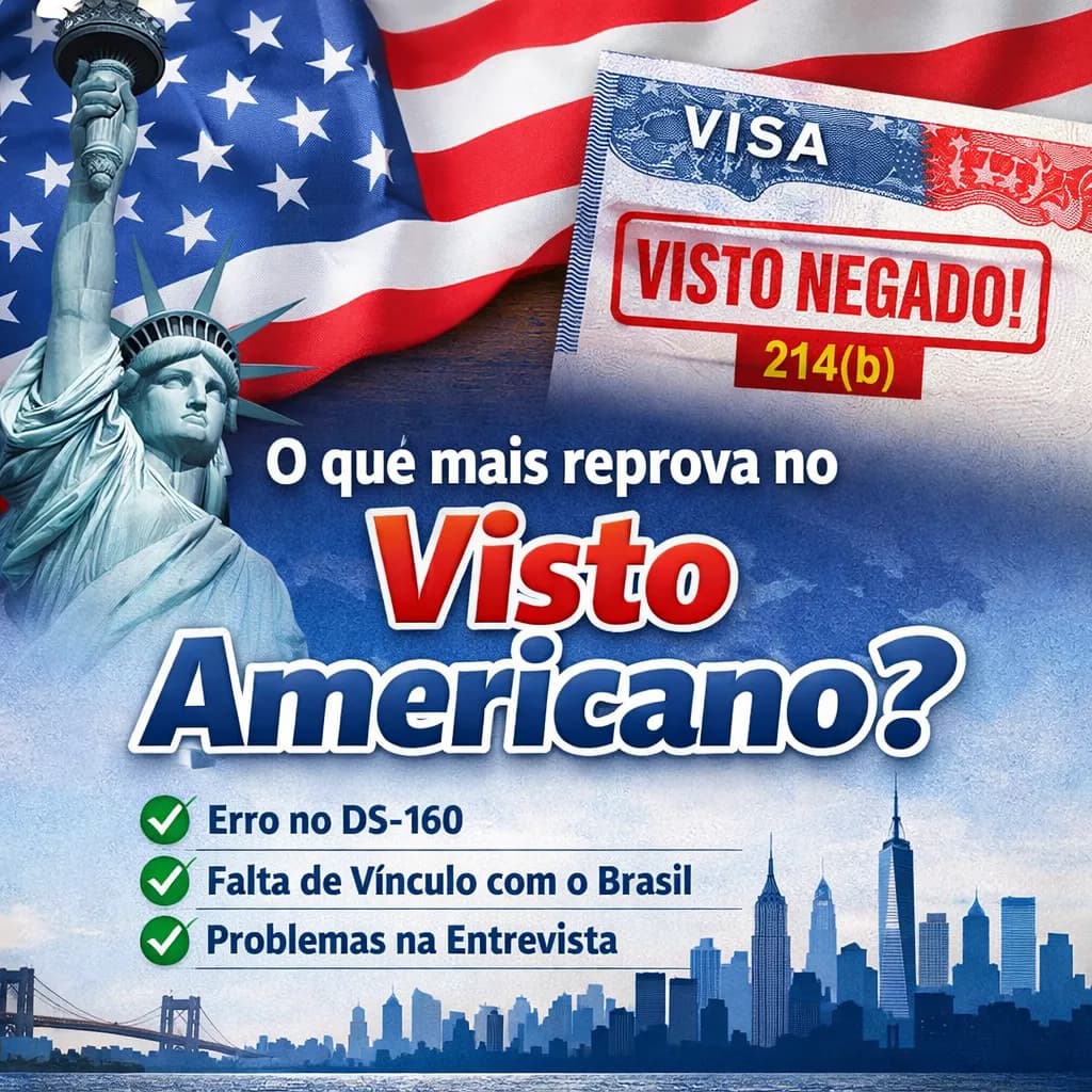 O Que Mais Reprova no Visto Americano? Evite o 214b