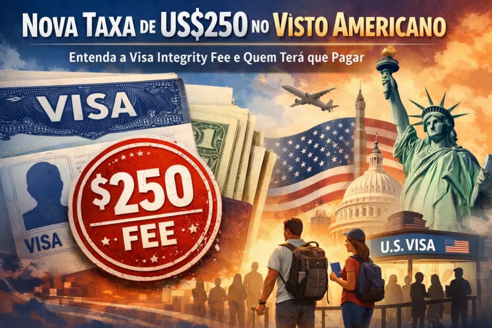 Nova Taxa de US$250 no Visto Americano: Visa Integrity Fee