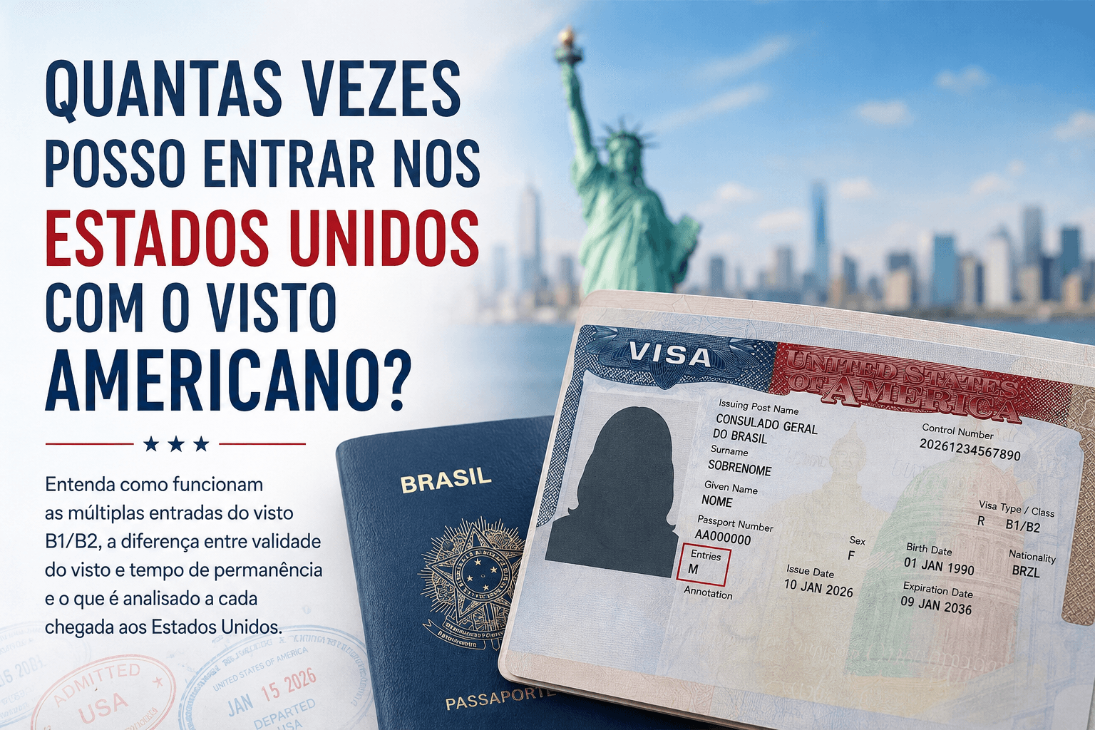 Quantas Vezes Posso Entrar nos EUA com o Visto Americano?