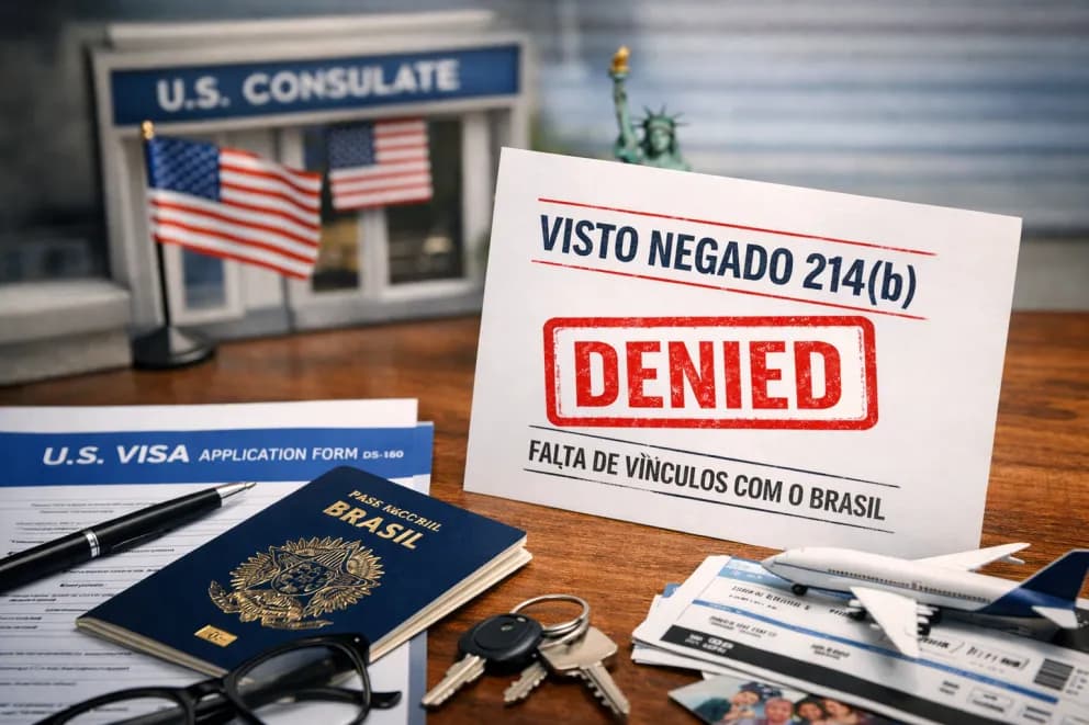 Visto EUA: o que significa “visto negado por falta de vínculos”?