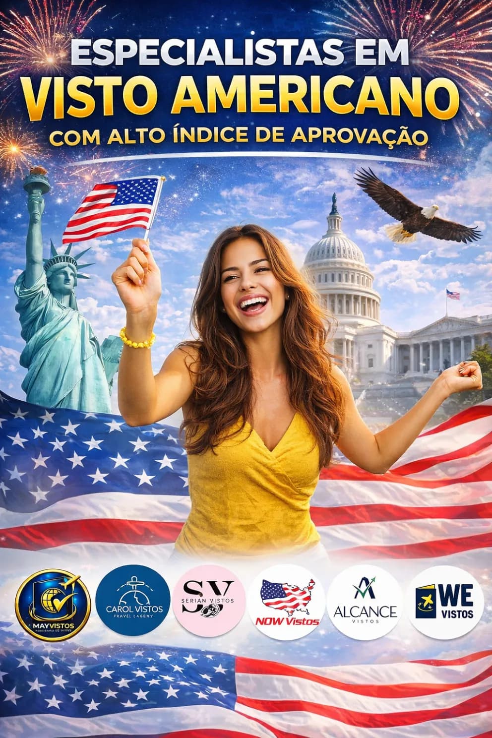 Especialistas em visto americano com alto índice de aprovação